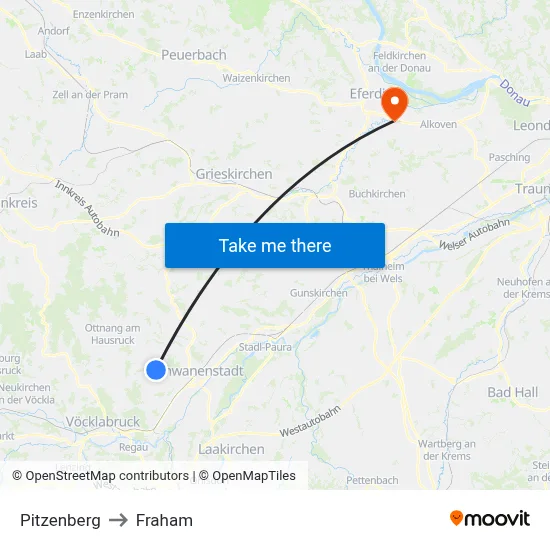 Pitzenberg to Fraham map