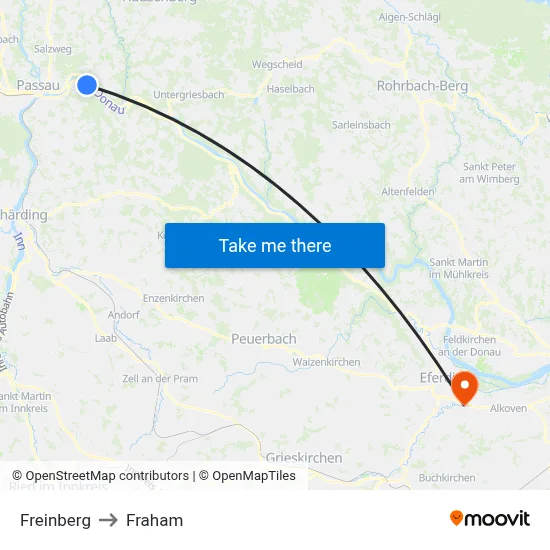 Freinberg to Fraham map