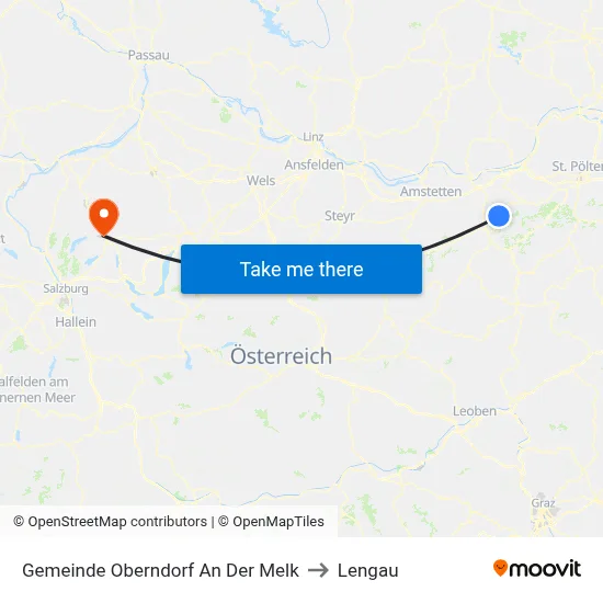 Gemeinde Oberndorf An Der Melk to Lengau map