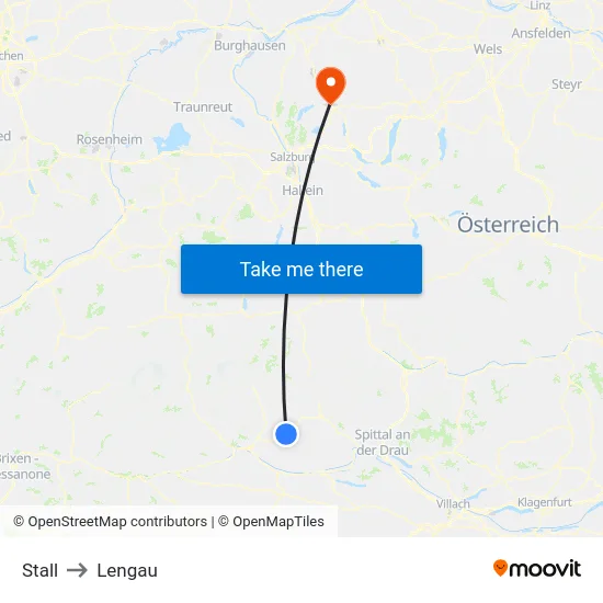Stall to Lengau map