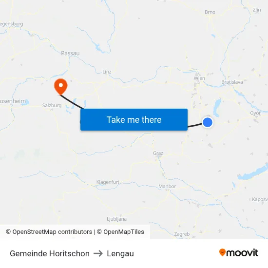 Gemeinde Horitschon to Lengau map