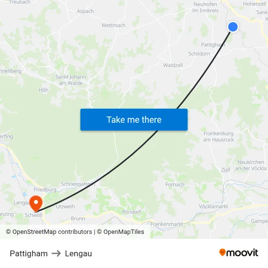 Pattigham to Lengau map