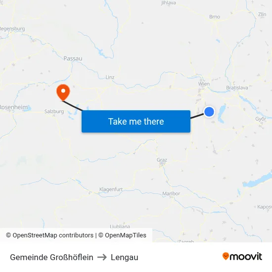 Gemeinde Großhöflein to Lengau map
