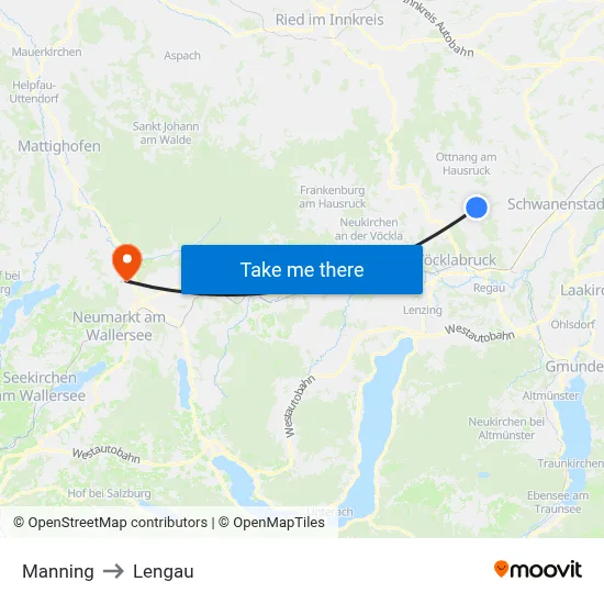 Manning to Lengau map