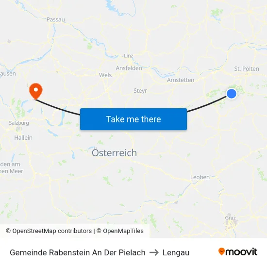 Gemeinde Rabenstein An Der Pielach to Lengau map