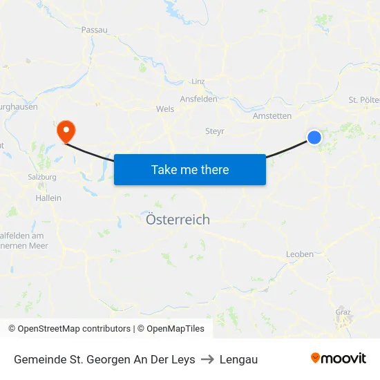 Gemeinde St. Georgen An Der Leys to Lengau map