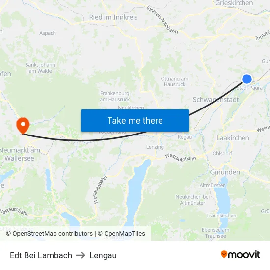 Edt Bei Lambach to Lengau map