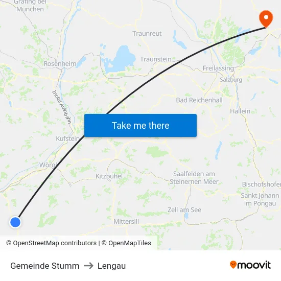 Gemeinde Stumm to Lengau map