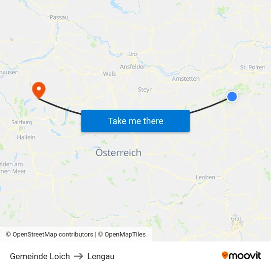 Gemeinde Loich to Lengau map