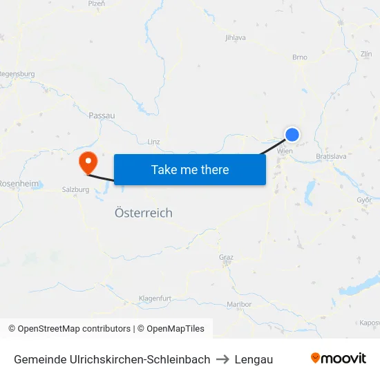 Gemeinde Ulrichskirchen-Schleinbach to Lengau map
