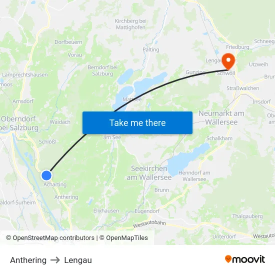Anthering to Lengau map
