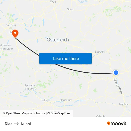 Ries to Kuchl map