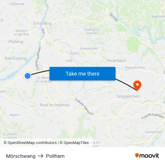 Mörschwang to Pollham map
