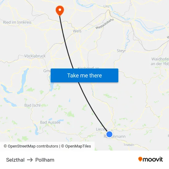 Selzthal to Pollham map