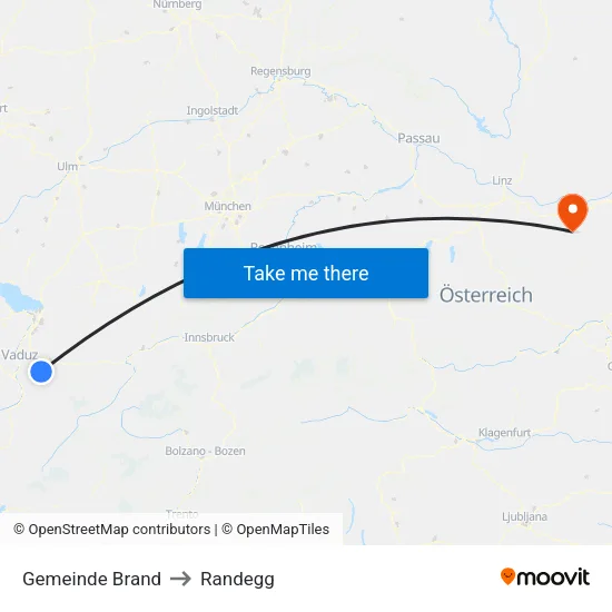 Gemeinde Brand to Randegg map