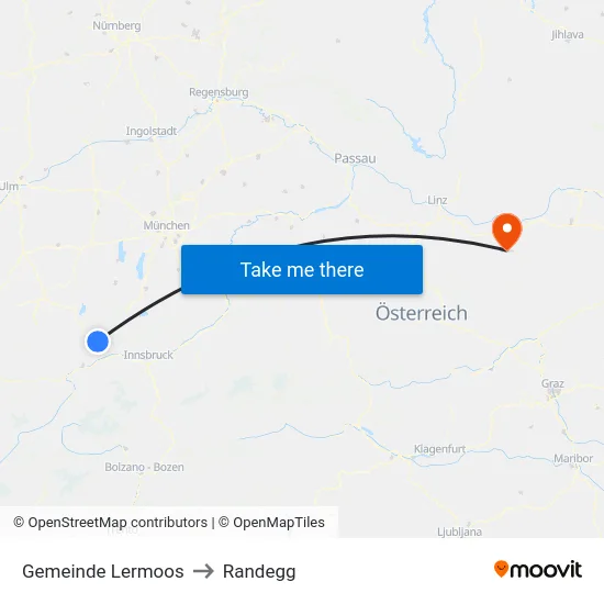 Gemeinde Lermoos to Randegg map