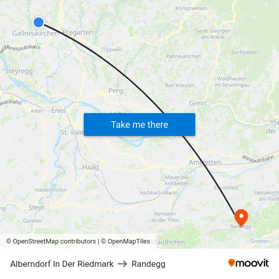 Alberndorf In Der Riedmark to Randegg map