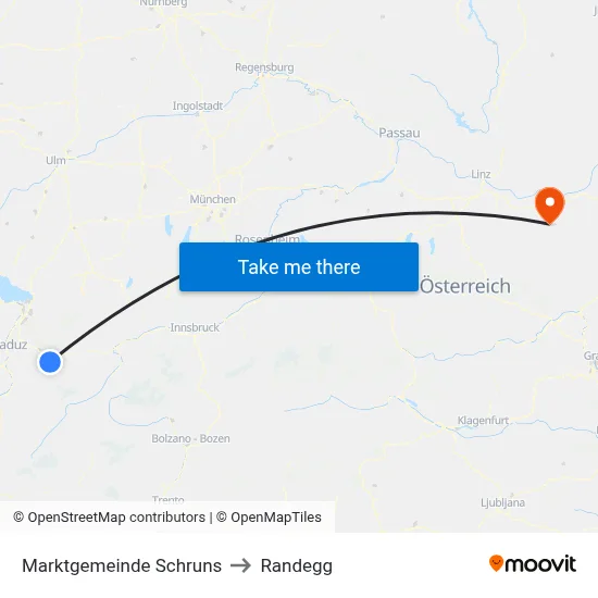 Marktgemeinde Schruns to Randegg map