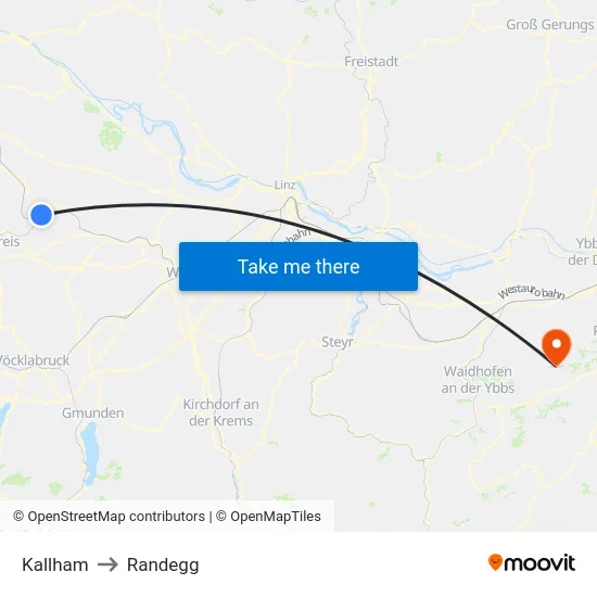 Kallham to Randegg map