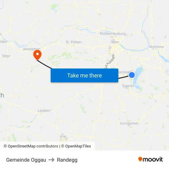 Gemeinde Oggau to Randegg map