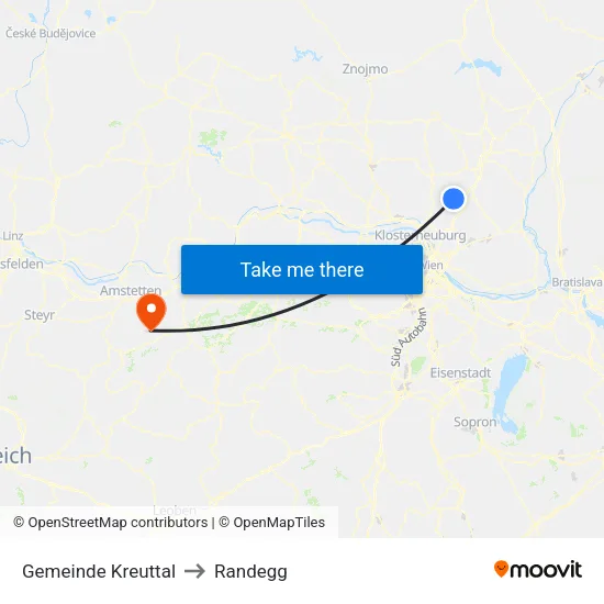 Gemeinde Kreuttal to Randegg map