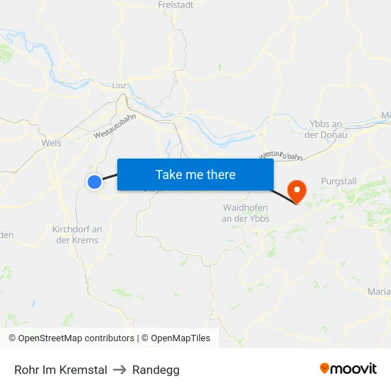 Rohr Im Kremstal to Randegg map