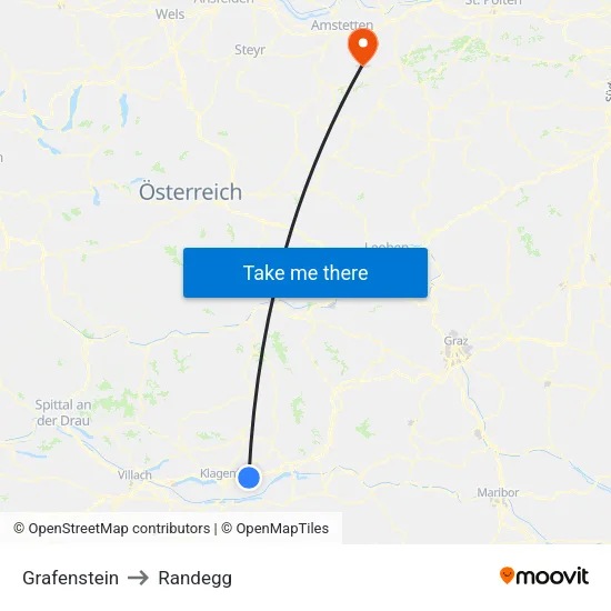 Grafenstein to Randegg map