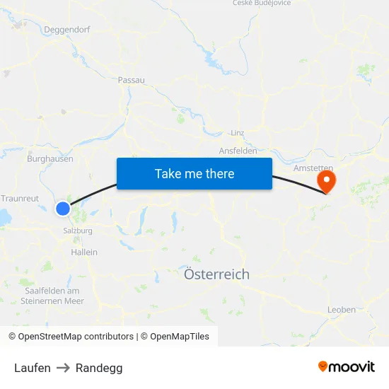 Laufen to Randegg map