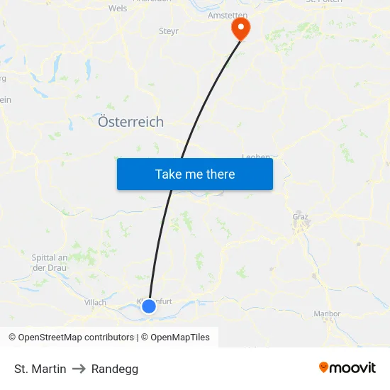 St. Martin to Randegg map