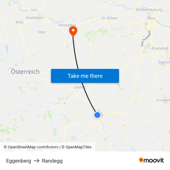 Eggenberg to Randegg map