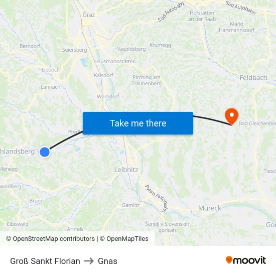 Groß Sankt Florian to Gnas map