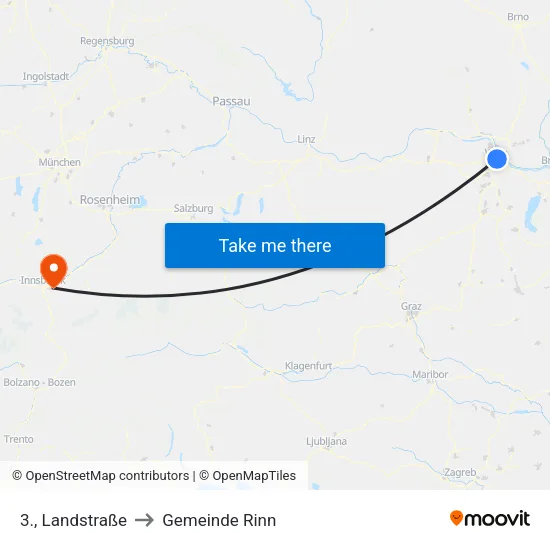 3., Landstraße to Gemeinde Rinn map