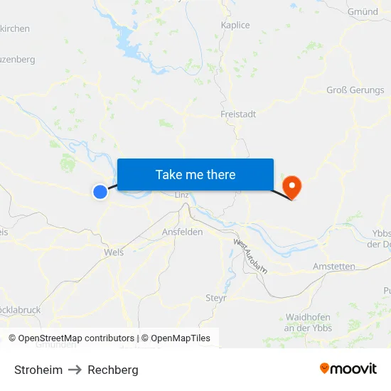 Stroheim to Rechberg map