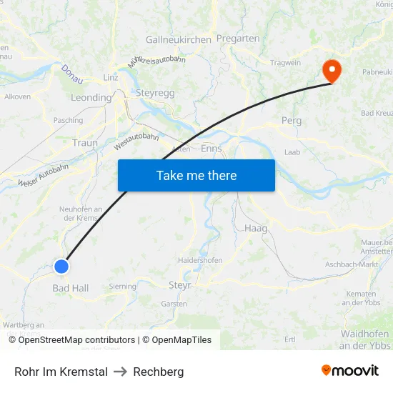 Rohr Im Kremstal to Rechberg map