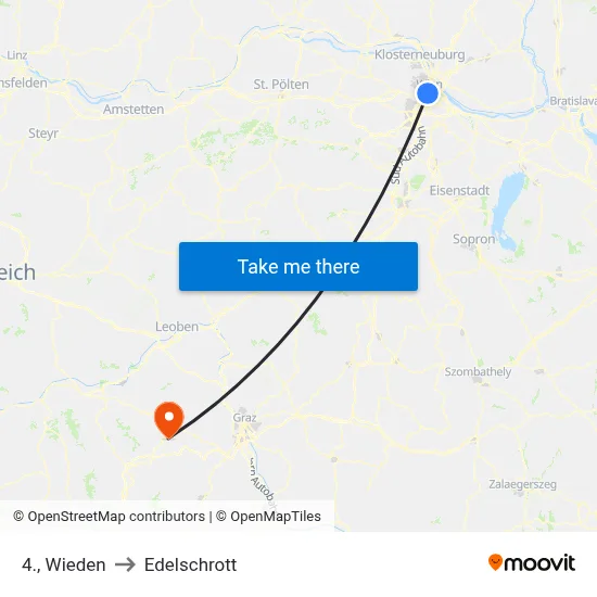 4., Wieden to Edelschrott map