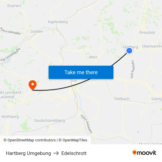Hartberg Umgebung to Edelschrott map