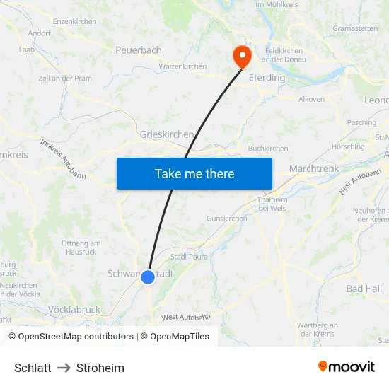 Schlatt to Stroheim map