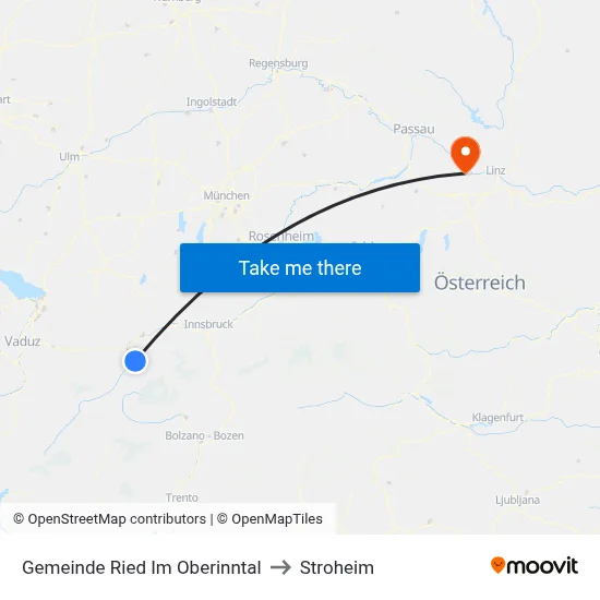 Gemeinde Ried Im Oberinntal to Stroheim map