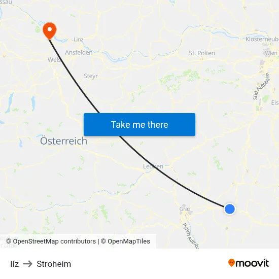 Ilz to Stroheim map