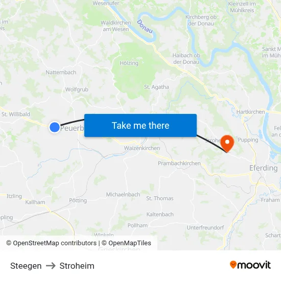 Steegen to Stroheim map