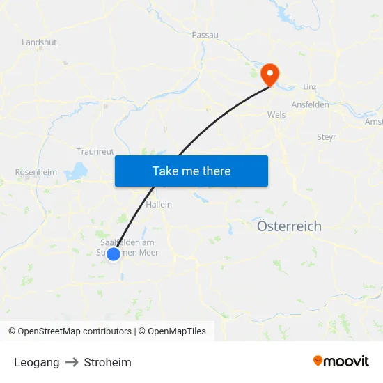 Leogang to Stroheim map