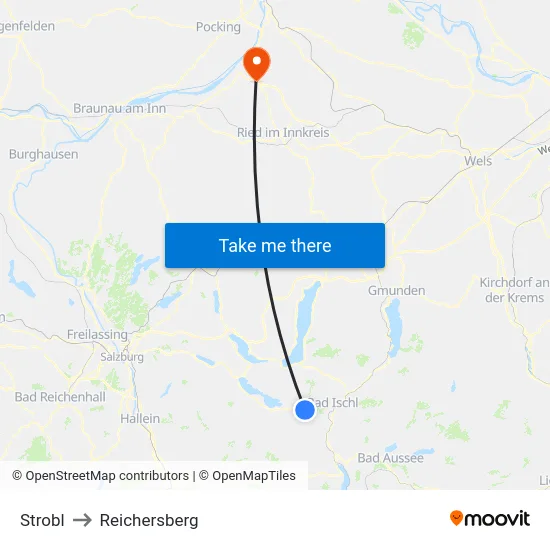 Strobl to Reichersberg map