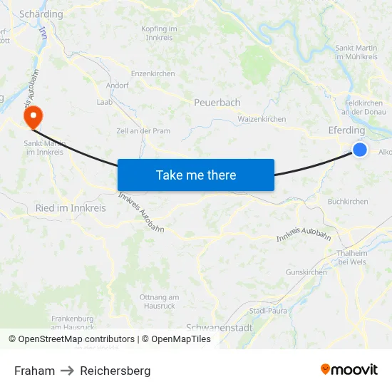 Fraham to Reichersberg map