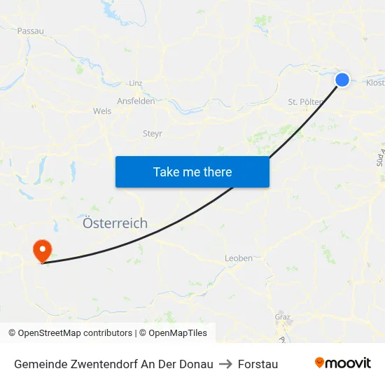 Gemeinde Zwentendorf An Der Donau to Forstau map