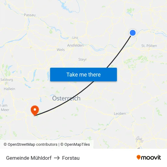Gemeinde Mühldorf to Forstau map