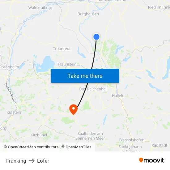 Franking to Lofer map