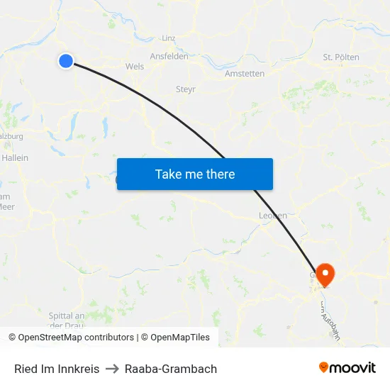 Ried Im Innkreis to Raaba-Grambach map