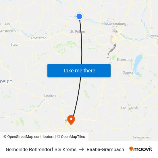 Gemeinde Rohrendorf Bei Krems to Raaba-Grambach map