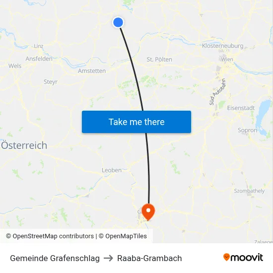 Gemeinde Grafenschlag to Raaba-Grambach map