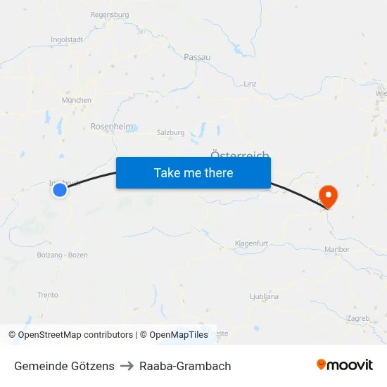 Gemeinde Götzens to Raaba-Grambach map